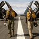 Jesse Brown (Jonathan Majors) and Tom Hudner (Glen Powell) in Columbia Pictures' DEVOTION